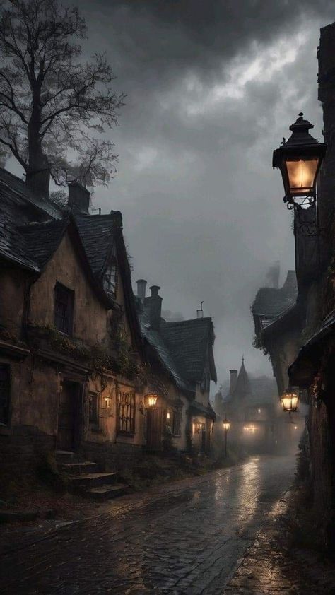 Village Dark Aesthetic, Medieval Village Aesthetic Dark, Victorian Village Aesthetic, Dark Village Aesthetic, Medieval Gothic Aesthetic, Old Village Aesthetic, Dark Medieval Aesthetic, Gothic Village, Dark Romantasy