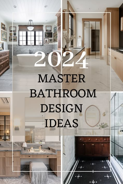 Master Bathrooms Luxury, Beautiful Master Bathrooms, Bathroom Beautiful, Master Bath Design, Bathroom 2024, Small Bathroom Tiles, Bathroom Mirror Ideas, Bathrooms Luxury, Master Bath Renovation