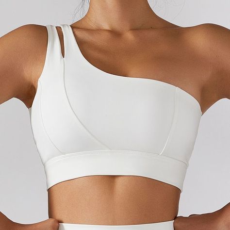 Running Sports Bra, Estilo Fitness, Sports Crop Tops, White Bras, Yoga Set, Workout Outfit, Sports Suit, Sport Bh, Women Sleeve