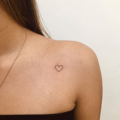 Simple Heart Tattoos, Tiny Heart Tattoos, Small Chest Tattoos, Small Heart Tattoos, Writing Tattoos, Petite Tattoos, Shoulder Tattoos For Women, Classy Tattoos, Jesus Love