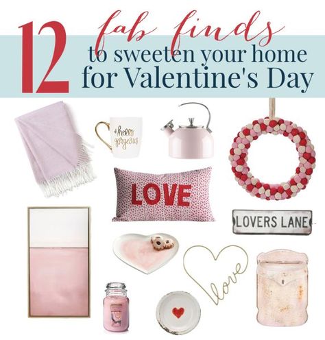 Valentines Day Decor Finds (The Tuesday Ten) Valentines Day Decor Modern, Mid Century Modern Valentines Decor, Valentines Day Decorations Living Room, Glam Valentines Day Decor, Valentines Mantle Decor With Tv, Subtle Valentines Decor, Valentines Day Bathroom Decor, Bathroom Valentines Decor, Modern Valentines Day Decor