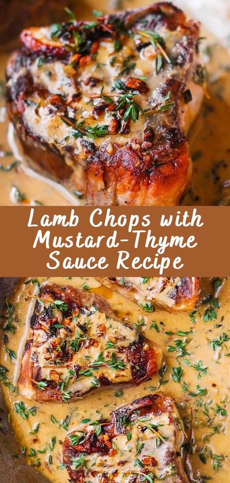 Lamb Chops with Mustard-Thyme Sauce Recipe: A Culinary Delight in Every Bite Bold flavors and tender, succulent lamb – there’s nothing quite like a well-prepared dish to tantalize your taste buds. Our Lamb Chops with Mustard-Thyme Sauce recipe is not just a meal; it’s an experience. In just a few simple steps, you can elevate […] The post Lamb Chops with Mustard-Thyme Sauc... Best Lamb Chop Recipes Sauces, Lamb Chop Recipes With Sauce, Lamb Chops Sauce Recipe, Lamb And Cauliflower, Lamb Chops With Mustard Thyme Sauce, Mustard Thyme Sauce, Cooked Lamb Recipes, Mustard Lamb Chops, Lamb Chop Casserole Recipes