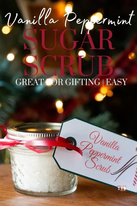 It is no secret that winter skin can be rough, especially for gardeners. But whether you’re a gardener or not, we can all use some extra TLC on our hands and feet in winter.This easy vanilla peppermint sugar scrub recipe will help smooth out that rough skin and moisturize it! Grab this easy sugar scrub recipe for yourself and make it as a fantastic DIY gift for friends and family! What is Sugar Scrub?Sugar scrubs are sugar, oil and sometimes salt that is mixed together in a bowl with… Peppermint Vanilla Sugar Scrub, Peppermint Hand Scrub, Easy Sugar Scrub Recipe, Christmas Sugar Scrubs, Hand Scrub Recipe, Diy Gift For Friends, Hand Scrub Diy, Sugar Hand Scrub, Peppermint Scrub