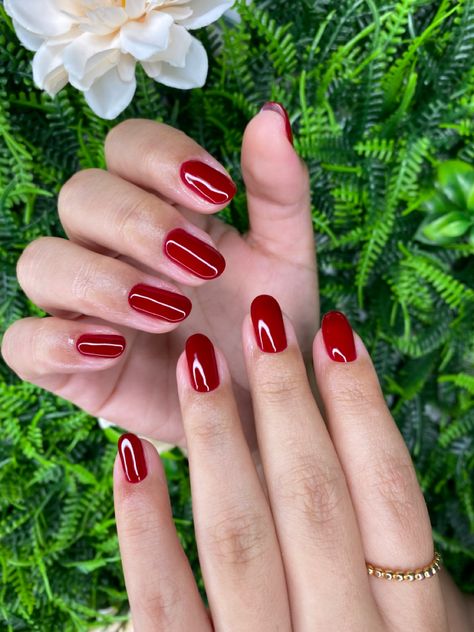 Acrylic Nails Chrome, Nails Funky, Red Toenails, Plum Nails, Natural Nail Art, Nails Chrome, Red Nail Art, Red Christmas Nails, Nails Matte