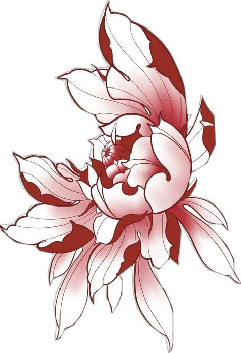 Koi Fish Drawing Tattoo, Japanese Peony Tattoo, Tattoo Japonais, Word Tattoo Ideas, Rose Flower Tattoos, Japanese Flower Tattoo, Japan Flower, Word Tattoo, Japan Tattoo Design