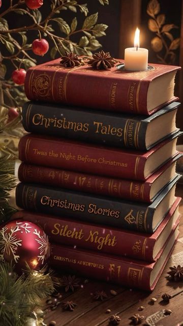 Books And Christmas Aesthetic, Christmas Library Aesthetic, Christmas And Books Aesthetic, Christmas Book Background, Book Christmas Aesthetic, Christmas Books Wallpaper, Books Christmas Aesthetic, Book Christmas Wallpaper, Christmas Aesthetic Books