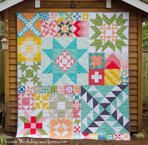 MBB-whole-1 Building Blocks Quilt, Quilt Stars, Red Brolly, Month Ideas, Quilt Sampler, Handmade Quilts For Sale, Quilt Big, Modern Quilt Blocks, Block Quilts