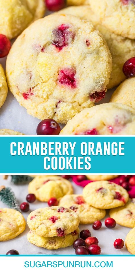 Orange Cranberry Short Bread Cookies, Cranberry Orange Dessert Recipes, Orange Cranberry Cookies Soft, Cranberry Orange Shortbread Cookies With Fresh Cranberries, Cranberry Orange Christmas Cookies, Orange Cranberry Cookies Christmas, Fresh Cranberry Orange Cookies, Orange Spritz Cookies, Orange Zest Cookies