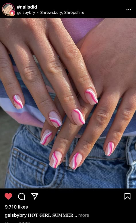 Short Nail Art, Teen Nails, Lilac Nails, Simple Gel Nails, Summery Nails, Almond Acrylic Nails, Cute Gel Nails, Summer Acrylic Nails, Acrylic Nails Coffin Short