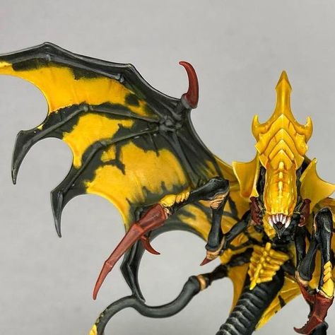 Tyranids Paint Scheme, Warhammer Tyranids, 40k Paint Schemes, Warhammer Dnd, Warhammer 40k Tyranids, Painting Figurines, 40k Tyranids, Fantasy Sculpture, Green Slime