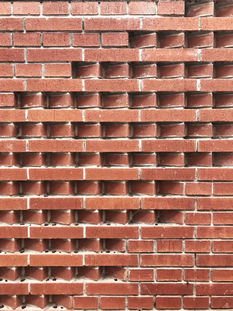 Brick wall Wall Pattern Design, Brick Works, Brick Cladding, Brick Detail, Brick Arch, Brick Construction, Brick Art, Brick Masonry, Brick Pattern