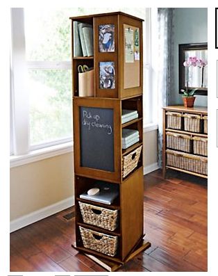 27.Set up An All-in-One Cabinet that Swivels | Featured at youtube.com/simplehomeartdecorideas. Build A Storage Cabinet, Tv Stand Room Divider, Kitchen Standing Cabinet, Free Standing Kitchen Pantry, Free Standing Kitchen Cabinets, Swivel Tv Stand, Free Standing Shelves, Kitchen Pantry Ideas, Sewing Craft Room