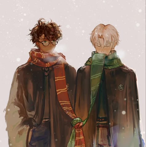 Darry Fanart, Harry Potter And Draco Malfoy, Harry Potter And Draco, Harry And Draco, Harry X Draco, Draco X Harry, Draco Malfoy Fanart, Drarry Fanart, Harry Draco