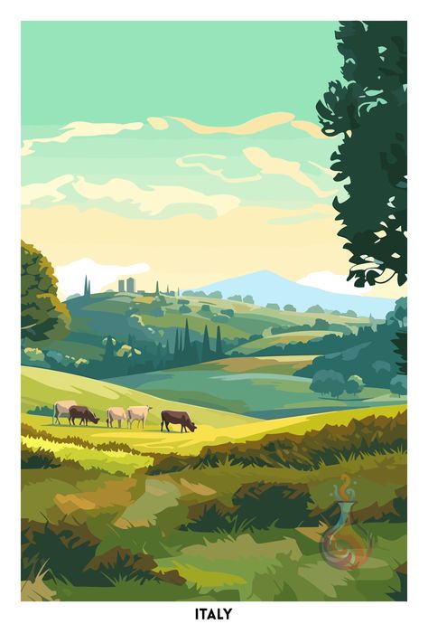 Landscape Paintings Poster Colour, Indian Landscape, Poster Colour Landscape Painting, Poster Colour Landscape, Countryside Background Illustration, Farm Cartoon Background Landscape, Countryside Art, Night Illustration, Story Books Illustrations