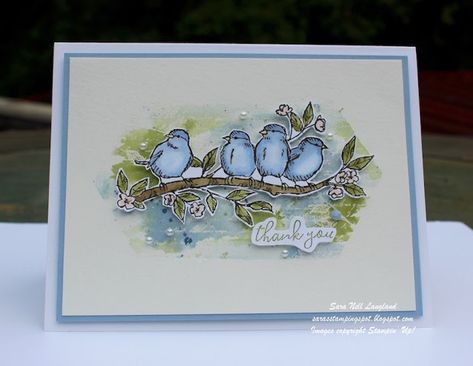 Sara's Stamping Spot 2.0: Creation Station Blog Hop--Got Your Back! Stampin Up Birds, Free As A Bird, Card Stamping, Creation Station, Bird Stamp, Stampin Up Catalog, Art Impressions, Bird Cards, Stamping Up Cards