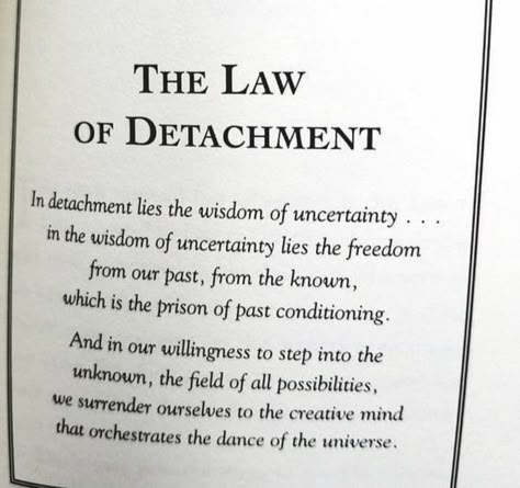 The Art Of Detachment, Detachment Aesthetic, Laws Of Detachment, Law Of Detachment, Emotional Detachment, Understanding Emotions, Spiritual Psychology, Spiritual Journals, Inspirational Quotes About Success