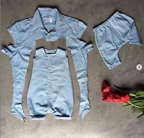 Shirt Upcycle Diy, Projek Menjahit, Sewing Baby Clothes, Diy Baby Clothes, Diy Bebe, Upcycle Shirt, Diy Vetement, Baby Sewing Projects, Baby Clothes Patterns