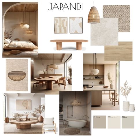 Japandi Mood Board Modern Mood Board Interiors, Mood Board House Design, Japandi Board, Japandi Mood Board Interior Design, Japandi Home Design, Mood Board Nature, Japandi Flooring, Japandi Mood Board, Beige Mood Board