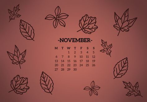 November Autumn Fall wallpaper for ipad with calendar and aura background November Wallpaper Ipad, Fall Wallpaper For Ipad, Cute November Wallpaper, November Wallpapers, Autumn Fall Wallpaper, Aura Background, November Autumn, November Wallpaper, Wallpaper For Ipad