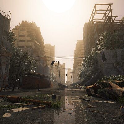 Apocalyptic Environment, Apocalyptic Aesthetic, Tlou Aesthetic, Apocalypse Landscape, Apocalypse Au, Zombie Apocolypse, Apocalyptic Art, Apocalyptic World, Abandoned City