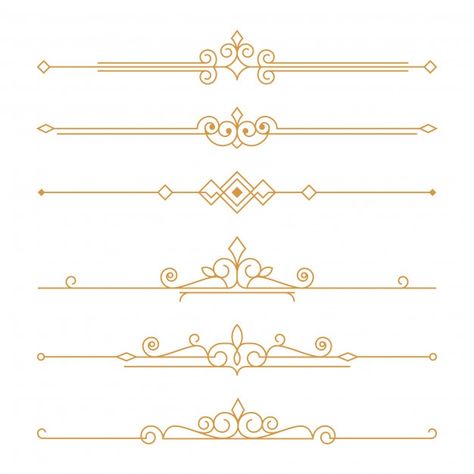 Art deco dividers. set of art deco divid... | Premium Vector #Freepik #vector #abstract #border #line #shapes Webtoon Cover, Moulding Wall, Art Deco Border, Art Deco Borders, Memo Notes, Art Deco Lines, Border Line, Page Decoration, Text Frame