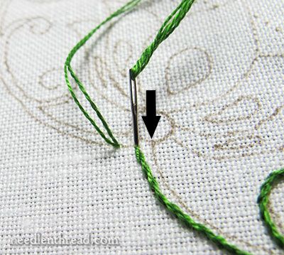 How To Embroider Vines, Simple Vine Embroidery, Vine Embroidery Pattern, Embroidery Vines, Ivy Embroidery Pattern, Vine Cross Stitch Pattern, Stem Stitch, Garden Embroidery, Applique Stitches