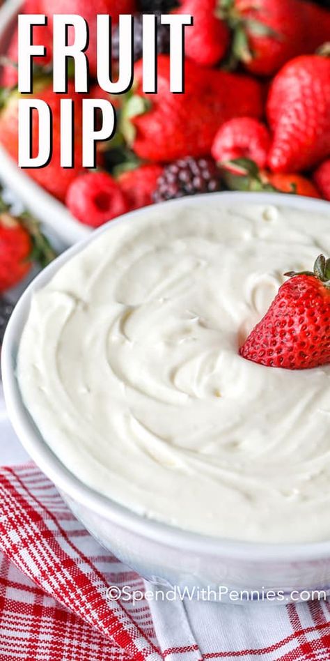 The Best Fruit Dip, Cream Cheese Fruit Dip Recipe, Best Fruit Dip, Easy Fruit Dip, Fruit Dip Recipe, Cream Cheese Fruit Dip, Cream Cheese Recipes Dip, Fruit Dips, Fruit Dips Recipes