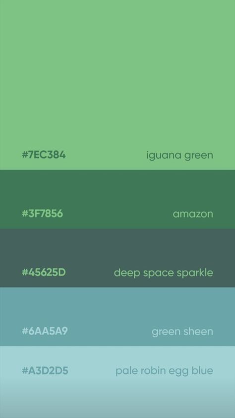 Green Palette Color Code, Green To Blue Color Palette, Color Swatches Green, Blue Green Pallete Color, Green Blue Colour Scheme, Color Palette With Green And Blue, Green Gradient Palette, Blue Green Palette Colour Schemes, Blue And Green Pallette