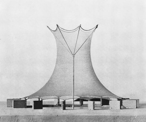 Desert Farm, Felix Candela, Terminal Bus, Khmer Art, Membrane Structure, Tensile Structures, Architecture Collection, Peter Zumthor, Cooling Tower