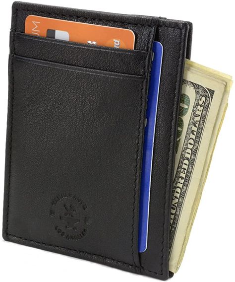 Best Slim Wallet, Cool Wallets, Stocking Stuffers For Teens, Leather Money Clip Wallet, Leather Credit Card Wallet, Simple Wallet, Unique Wallets, Minimalist Cards, Front Pocket Wallet