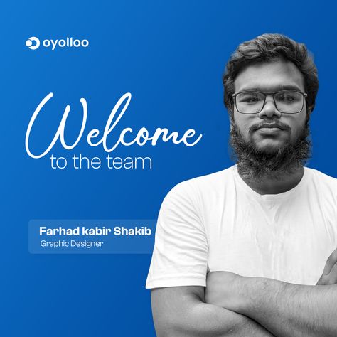 Farhad has joined us as a Graphic Designer, and we couldn't be more excited to have him on board. His design skills are top-notch, and we can't wait to see the magic he'll bring to our projects. 🚀🎨 Please join us in welcoming Farhad to the Oyolloo Team.👏👏 #oyolloo #oyolloofamily #graphicdesigner #newemployee Welcome On Board Employee Design, Welcome On Board Employee, Welcome To The Team, Lab Logo, Welcome On Board, New Employee, Poster Design Inspiration, Design Skills, On Board