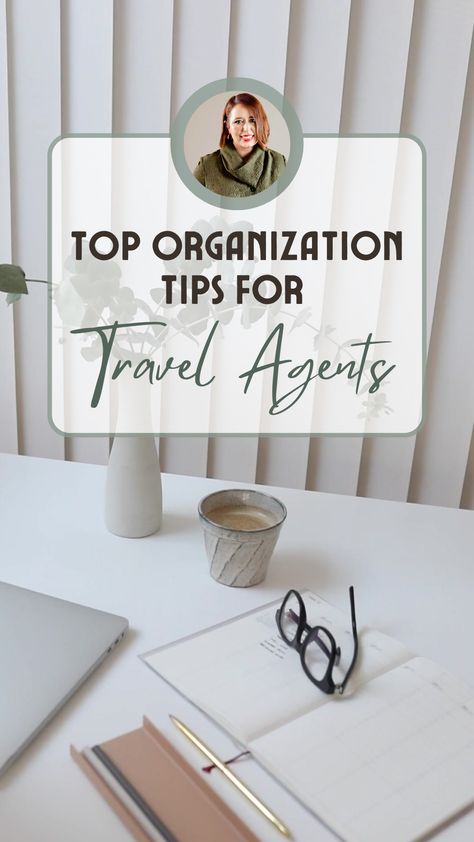 As a travel agent, staying organized is the key to success! Discover essential tips to streamline your workflow, boost productivity, and provide a seamless experience for your clients. From embracing digital tools to maintaining a detailed calendar, these organization strategies will help you master your travel agency game. Check out the blog post for all the tips and start organizing like a pro today! Travel Agent Checklist, Best Travel Agency To Work For, Travel Agent Home Office Ideas, Starting A Travel Agency, Travel Agent Organization Ideas, Travel Agent Client Gifts, Travel Agent Career Aesthetic, Becoming A Travel Agent From Home, Becoming A Travel Agent