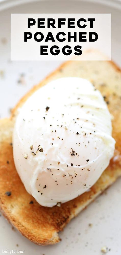 Easy Poached Eggs, Poached Egg Recipe, How To Make A Poached Egg, Perfect Poached Eggs, Over Easy Eggs, Egg Recipe, Poached Egg, Egg Dishes, Egg Breakfast