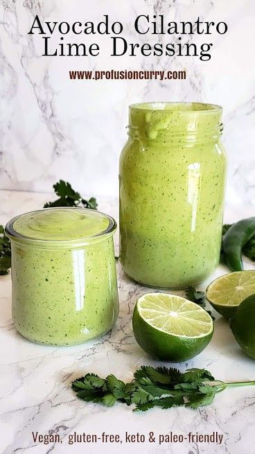 Cilantro Lime Dressing Recipe, Avocado Cilantro Lime Dressing, Avocado Dressing Recipe, Avocado Cilantro Dressing, Pollo Tropical, Avocado Lime Dressing, Makanan Rendah Kalori, Creamy Salad, Avocado Salad Dressing