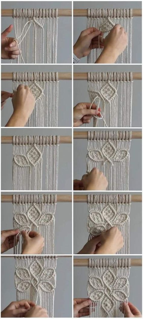 Macrame Medium Wall Hanging, Driftwood Macrame Diy, Unique Macrame Wall Hangings, Macrame Weaving Patterns, Diy Wall Art Macrame, Triple Macrame Plant Hanger Diy, How To Macrame Knots, Macrame Dreamcatcher Diy, Macrame Rings Diy