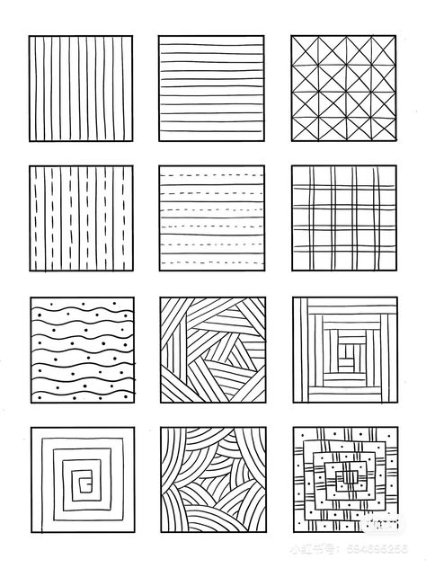 Structure Drawing Art, Line Drawing Techniques, Simple Tattoo Practice, Line Zentangle Patterns, Patterns And Designs, Basic Patterns Drawing, Easy Designs To Draw Pattern, Line Pattern Drawing, Easy Geometric Patterns