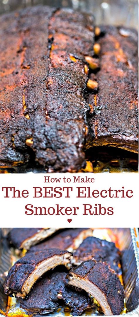 Ribs In Electric Smoker, Pellet Grill Ribs, 321 Smoked Ribs, Smoked Ribs Rub, Smoker Ribs, Ribs On The Grill, Smoker Recipes Electric, Ribs Recipes, Smoked Recipes