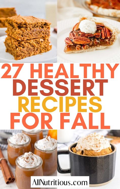 These amazing fall dessert recipes can help you eat healthier with delicious fall flavours. You can easily prepare any of these healthy fall desserts for your healthy meal plan and enjoy more delicious healthy desserts perfect for fall gatherings. Easy Kid Snacks, Fall Dessert Recipes Healthy, Fall Recipes Dessert, Desserts Clean Eating, Healthy Fall Desserts, Crockpot Recipes Ground Beef, Crockpot Recipes Chicken, Healthy Fall Recipes, Sweet Potato Cinnamon