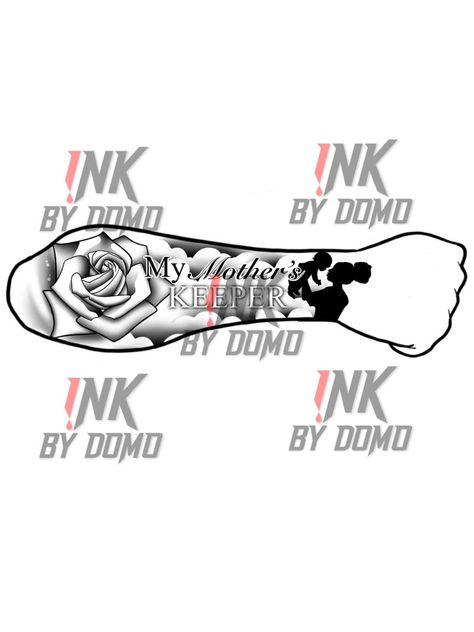 Mothers Keeper Design - Etsy I Am My Mothers Keeper Tattoo, Mothers Keeper Tattoo For Men, My Mothers Keeper Tattoo Stencil, My Mother Keeper Tattoo, My Mothers Keeper Tattoo For Men, Animal Tattoos For Men Forearm, Traps Tattoo Men, My Mothers Keeper, Mothers Keeper Tattoo