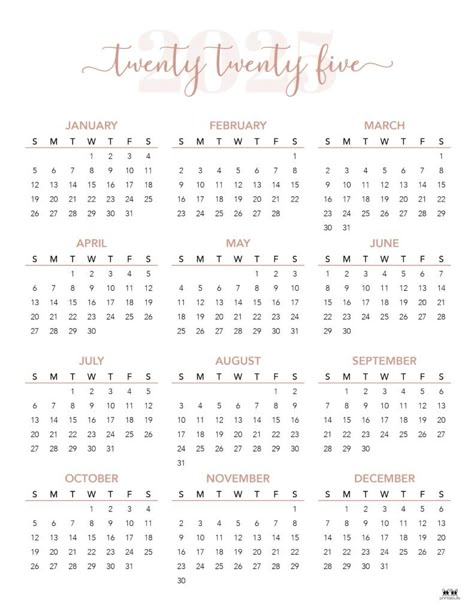 Choose from 29 different 2025 yearly wall calendars. Portrait and landscape orientation, with and without holidays. 100% FREE. Print from home! Free Printable Calender, Calender Printables, Memorial Day Coloring Pages, Printable Yearly Calendar, At A Glance Calendar, Calendar March, Fitness Planner Printable, Thanksgiving Coloring Pages, Hourly Planner