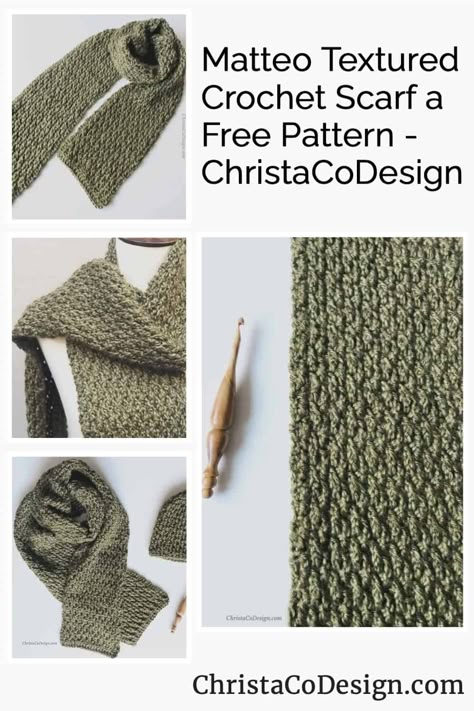 Crochet Scarf Pattern Free Easy, Crochet For Men, Crochet Mens Scarf, Crochet Scarf For Beginners, Crochet Scarf Easy, Scarves Crochet, Crochet Scarf Patterns, Crocheted Scarves, Crochet Men