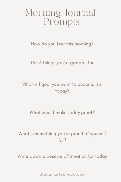 Morning Journal Prompts, How To Journal, Mindfulness Journal Prompts, Morning Journal, Journal Inspiration Writing, Healing Journaling, Gratitude Journal Prompts, Daily Journal Prompts, Morning Pages