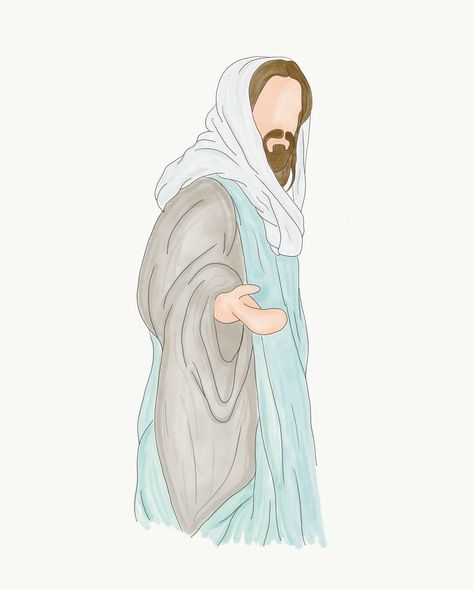 Jesus Drawings, Jesus Artwork, Pictures Of Christ, Lds Art, Jesus Christ Art, Ayat Alkitab, Jesus Wallpaper, Pictures Of Jesus Christ, Jesus Painting