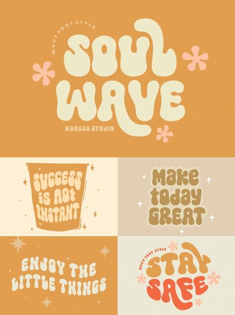 Modern Retro Groovy Font Bundle come with 25 best font family. Very suitable for Logotype, Stickers, Packaging design, Cricut Project, Headlines, Brand identity, T shirt or Apparel industry, Posters, Magazines, Books, YouTube, Instagram, Websites, Canva, Corjl or any of your creative design projects. Favorite font choices that will really help your every design project looks better. See more ideas about fonts, font bundles, premium fonts. 60s Font, Retro Groovy Font, Jersey Font, Youth Logo, Stickers Packaging, Canva Font, Heart Font, Cowgirl Nursery, Trendy Fonts