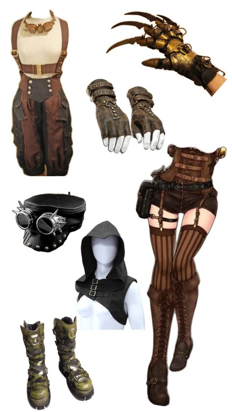 Punk Character Design, Vi Cosplay, Steampunk Couture, Chara Design, Futuristic Fashion, Estilo Punk, Punk Outfits, Drawing Clothes, Hippie Outfits