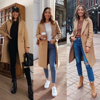 Camel coat outfits / wearing 00 and linked to similar options http://liketk.it/37ouU #liketkit @liketoknow.it #LTKunder100 #LTKstyletip Camel Coat Outfit Winter Style, Tan Coat Outfit, Beige Coat Outfit, Wool Coat Outfit, Coat Outfit Casual, Long Coat Outfit, Camel Coat Outfit, Winter Coat Outfits, Trench Coat Outfit