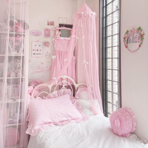 Kawaii Room Ideas, Kawaii Bedroom, Pink Room Decor, Princess Room, Girly Room, Shabby Chic Bedrooms, Cute Bedroom Decor, Cute Room Ideas, Pretty Room