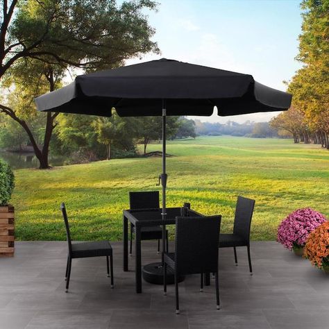 Outdoor Deck Ideas, Deck Umbrella, Patio Table Umbrella, Frank Lloyd Wright Homes, Grey Patio, Fabric Canopy, Table Umbrella, Outside Living, Market Umbrella