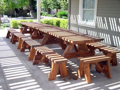 Picnic table wedding