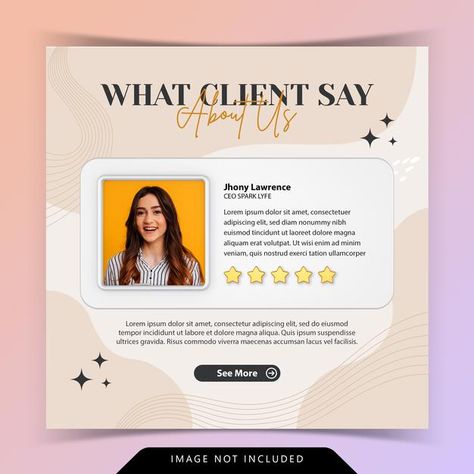 Creative concept for satisfied feedback ... | Premium Psd #Freepik #psd #banner #business #star #facebook